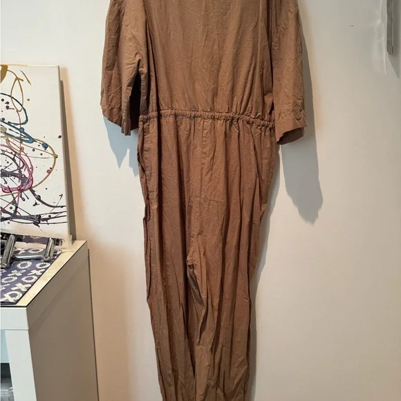 Frank & Oak Beige Button-Up Jumpsuit - Picture 8 of 8